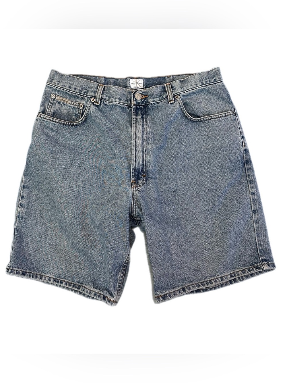 Y2K Vintage Calvin Klein Jeans Jorts Men’s 36 Light Wash Denim Shorts 90s Mexico